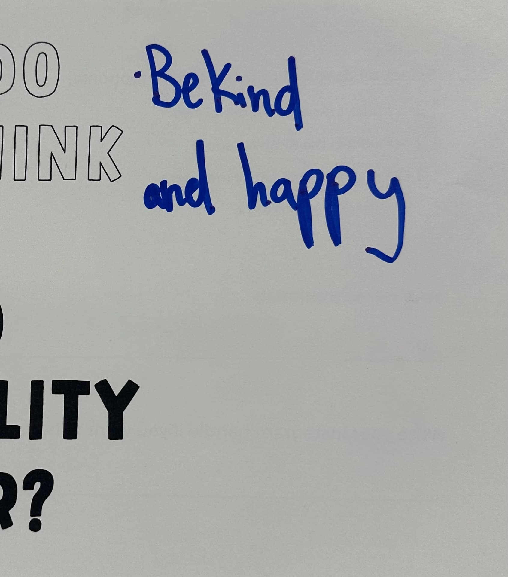 Be kind and happy
