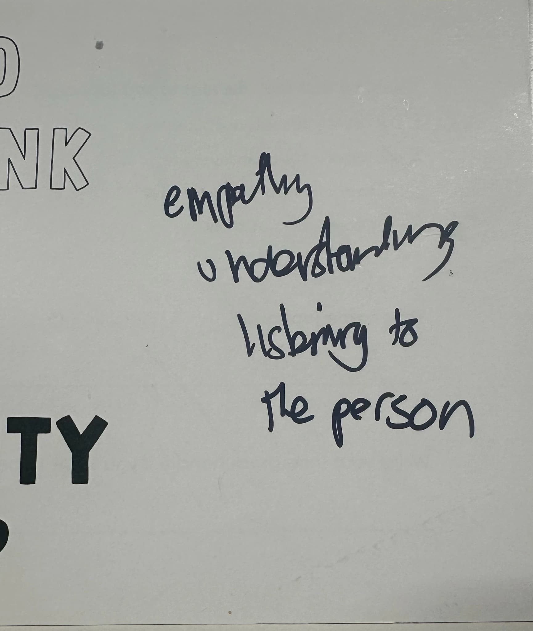 empathy understanding listening to the person