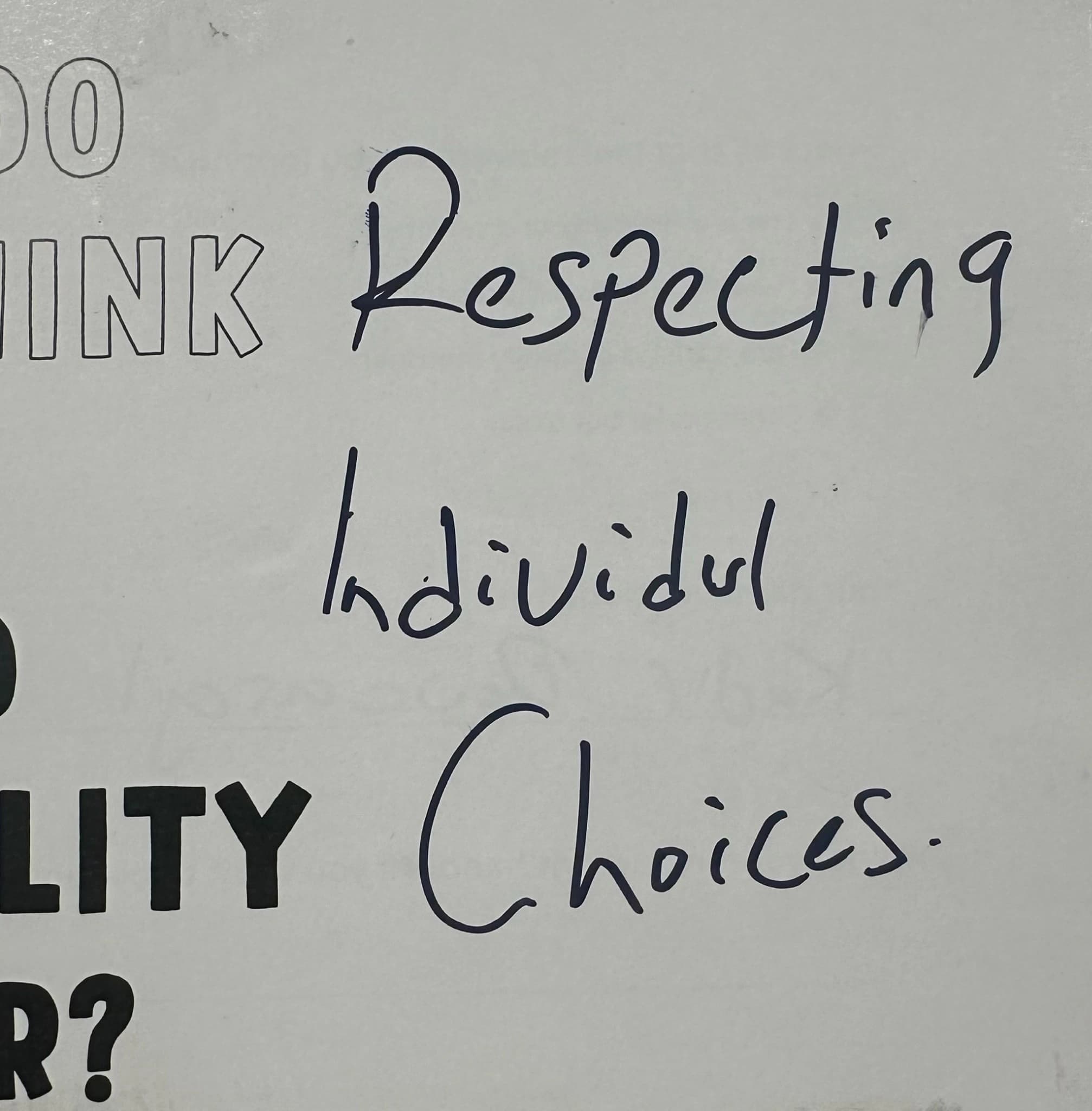 Respecting Individul Choices